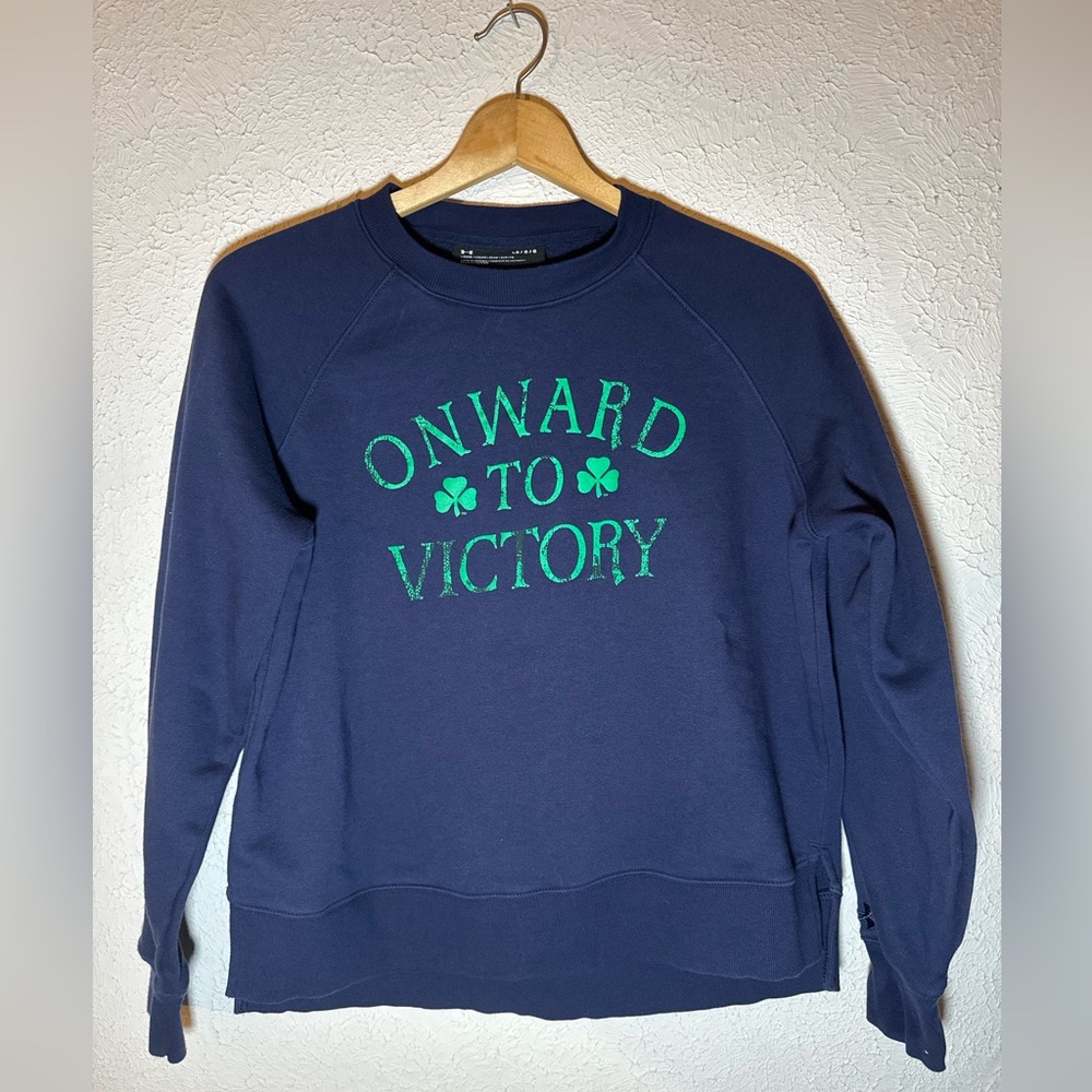 Notre Dame onward to victory crew neck